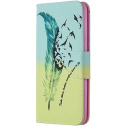 Mobigear Design HONOR 9X Lite Hoesje Bookcase Portemonnee - Veren
