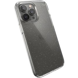 Speck Presidio Perfect Clear Glitter iPhone 14 Pro Max Hoesje Hardcase Backcover Shockproof - Transparant / Goud