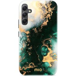 MIO Samsung Galaxy A34 MagSafe Hoesje Hardcase Backcover - Green Marble