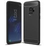Mobigear Brushed Slim Samsung Galaxy S9 Hoesje Flexibel TPU Backcover - Zwart