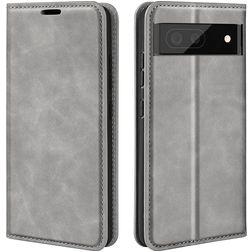 Mobigear Retro Slim Google Pixel 7 Hoesje Bookcase Portemonnee - Grijs