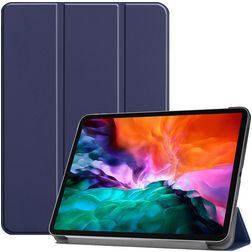 Mobigear Tri-Fold iPad Pro 12.9 Inch (2021) Hoes Bookcase - Donkerblauw