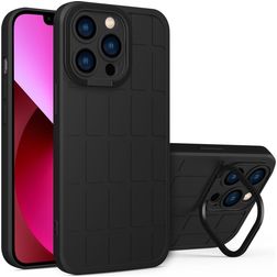 Mobigear Cube iPhone 14 Plus Hoesje Hardcase Backcover met Standaard - Zwart