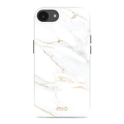 MIO iPhone 17e MagSafe Hoesje Hardcase Backcover - White Marble