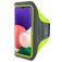 Mobiparts Comfort Fit Telefoonhouder Hardlopen Samsung Galaxy A22 5G Sport Hoesje Neopreen Sportarmband - Neon Green