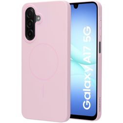 Mobiparts Slim Line Samsung Galaxy A17 MagSafe Hoesje Hardcase Backcover - Blush Pink