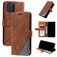 Mobigear Rhombus iPhone 12 Hoesje Bookcase Portemonnee - Bruin