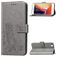 Mobigear Clover iPhone 7 Hoesje Bookcase Portemonnee - Grijs