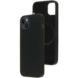 Mobiparts iPhone 14 Plus Siliconen MagSafe Hoesje Backcover - Zwart Mobiparts iPhone 14 Plus Siliconen MagSafe Hoesje Backcover - Zwart