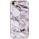 Mobigear Marble iPhone SE (2020) Hoesje Flexibel TPU Backcover - Wit