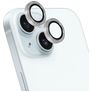 Mobiparts iPhone 15 Glazen Camera Protector - Zilver