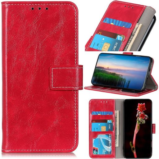 Mobigear Basic Samsung Galaxy S22 Hoesje Bookcase Portemonnee - Rood