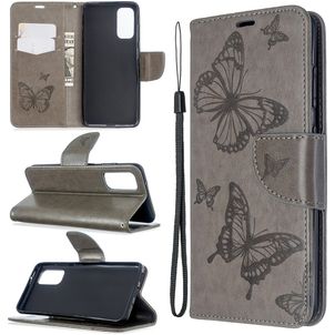 Mobigear Butterfly Samsung Galaxy S20 Hoesje Bookcase Portemonnee - Grijs