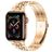 Mobigear Monaco Stalen Apple Watch Bandje Vouwsluiting - 49/46/45/44 mm - Roségoud