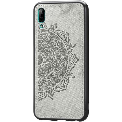 Mobigear Mandala Huawei Y7 Pro (2019) Hoesje Hardcase Backcover - Grijs