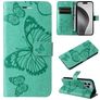Mobigear Butterfly iPhone 16 Pro Max Hoesje Bookcase Portemonnee - Groen
