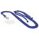 Mobiparts Nylon Phonecord Universeel Telefoonkoord Verstelbaar - Blauw