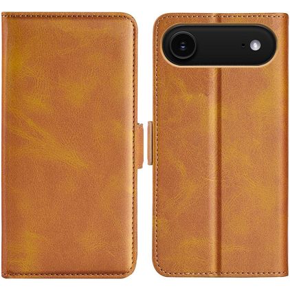 Mobigear Slim Magnet iPhone Air Hoesje Bookcase Portemonnee - Cognac