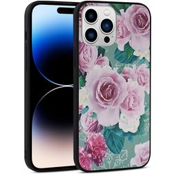 Mobigear Flowers iPhone 14 Pro Max Hoesje Hardcase Backcover - Model 1