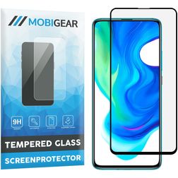 Mobigear Premium POCO F2 Pro Glazen Screenprotector - Case Friendly - Zwart