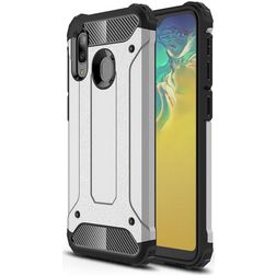 Mobigear Outdoor Samsung Galaxy A20e Hoesje Hardcase Backcover Shockproof - Zilver