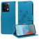 Mobigear Flowers POCO X6 Hoesje Bookcase Portemonnee - Blauw