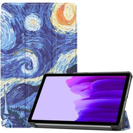 Mobigear Tri-Fold Samsung Galaxy Tab A7 Lite Hoes Bookcase - The Starry Night