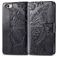 Mobigear Butterfly iPhone 16e Hoesje Bookcase Portemonnee - Zwart