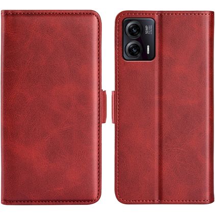 Mobigear Slim Magnet TCL 40 SE Hoesje Bookcase Portemonnee - Rood
