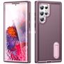 Mobigear Rugged Stand Samsung Galaxy S23 Ultra Hoesje Hardcase Backcover Shockproof met Standaard - Paars