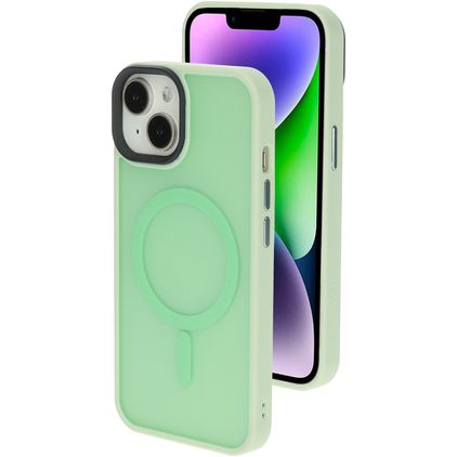Mobiparts Hardcover iPhone 14 Plus MagSafe Hoesje Hardcase Backcover - Groen