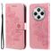 Mobigear Flowers Xiaomi Redmi 14C Hoesje Bookcase Portemonnee - Roségoud