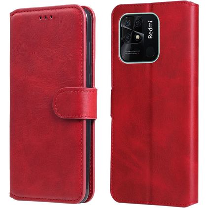 Mobigear Wallet Xiaomi Redmi 10C Hoesje Bookcase Portemonnee - Rood