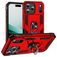 Mobigear Armor Ring iPhone Air Hoesje Hardcase Backcover Shockproof met Ringhouder - Rood
