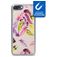 My Style Magneta iPhone 7 Plus Hoesje Flexibel TPU Backcover - Feathers