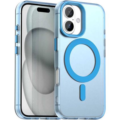 Mobigear Shockproof iPhone 18 MagSafe Hoesje Hardcase Backcover - Blauw