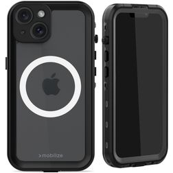 Mobilize Waterproof iPhone 15 Waterdicht MagSafe Hoesje Hardcase Backcover - Zwart