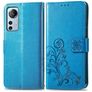 Mobigear Clover Xiaomi 12 Lite Hoesje Bookcase Portemonnee - Blauw