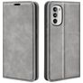 Mobigear Retro Slim Motorola Moto G52 Hoesje Bookcase Portemonnee - Grijs