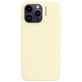 Nudient Base iPhone 14 Plus Siliconen Hoesje Backcover - Pale Yellow