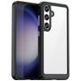 Mobigear Crystal Samsung Galaxy S24 Hoesje Hardcase Backcover - Transparant / Zwart