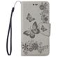 Mobigear Butterfly iPhone SE (2022) Hoesje Bookcase Portemonnee - Grijs