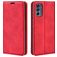 Mobigear Retro Slim Motorola Moto G62 Hoesje Bookcase Portemonnee - Rood