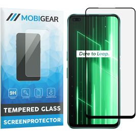 Mobigear Premium Realme X50 Glazen Screenprotector - Case Friendly - Zwart