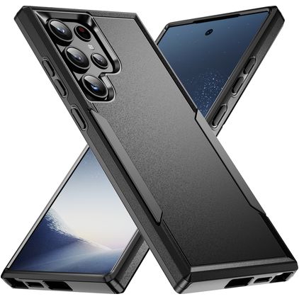 Mobigear Heavy Armor Samsung Galaxy S24 Ultra Hoesje Hardcase Backcover Shockproof - Zwart