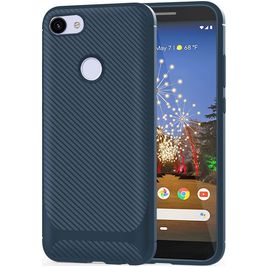 Mobigear Racing Motorola Moto E6 Play Hoesje Flexibel TPU Backcover - Blauw