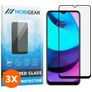 Mobigear Premium Motorola Moto E20 Glazen Screenprotector - Case Friendly - Zwart (3-Pack)
