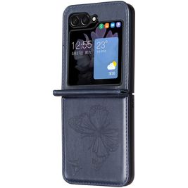 Mobigear Butterfly Samsung Galaxy Z Flip 6 Hoesje Backcover - Blauw