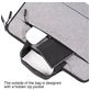 Pofoko A300 Laptop Aktetas 13 - 14 inch Laptoptas + Handvat - Charcoal