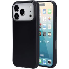 Mobiparts Classic iPhone 17 Pro Hoesje Flexibel TPU Backcover - Zwart